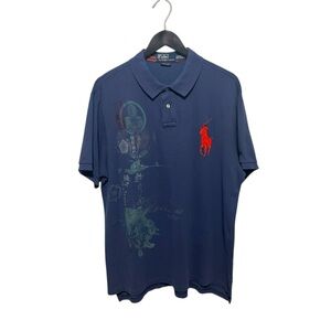 🐎 Vtg Polo Ralph Lauren Big Pony Polo Shirt Custom Fit size XXL
